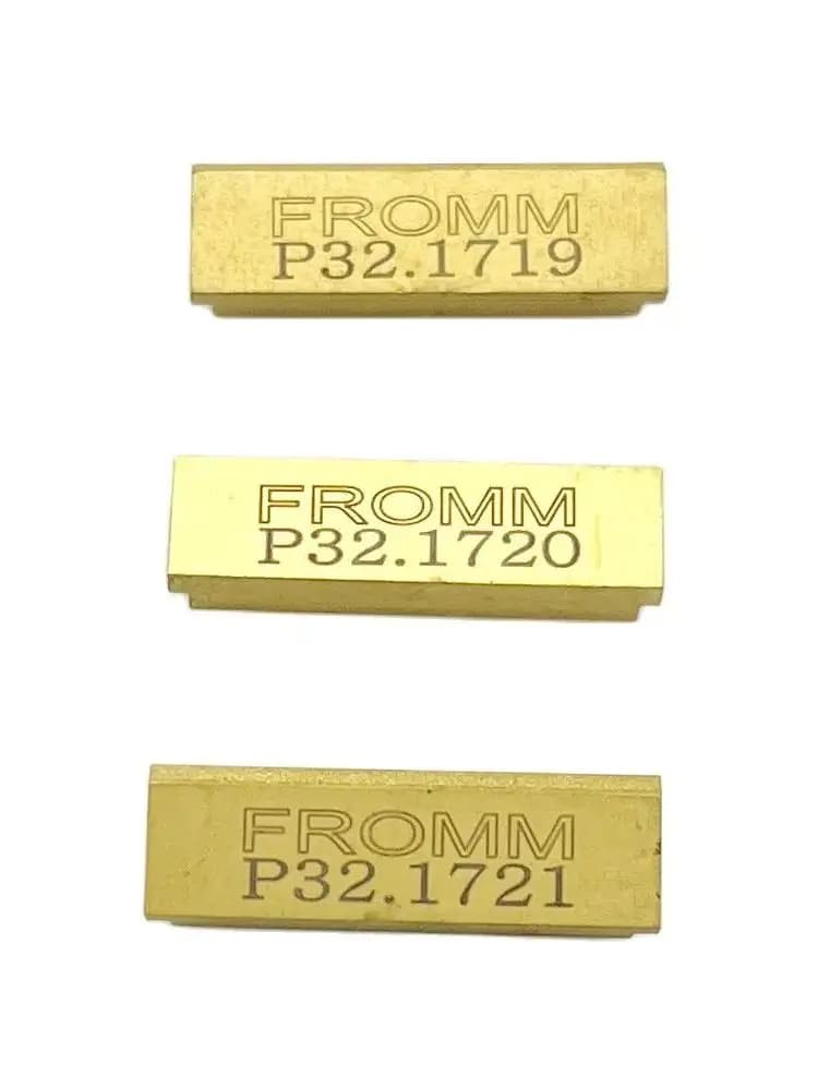 FROMM P323 P327 DY2100 P356 P32.1719 P32.1720 P32.1721 Set of incudines for tension plates for battery strapping tools