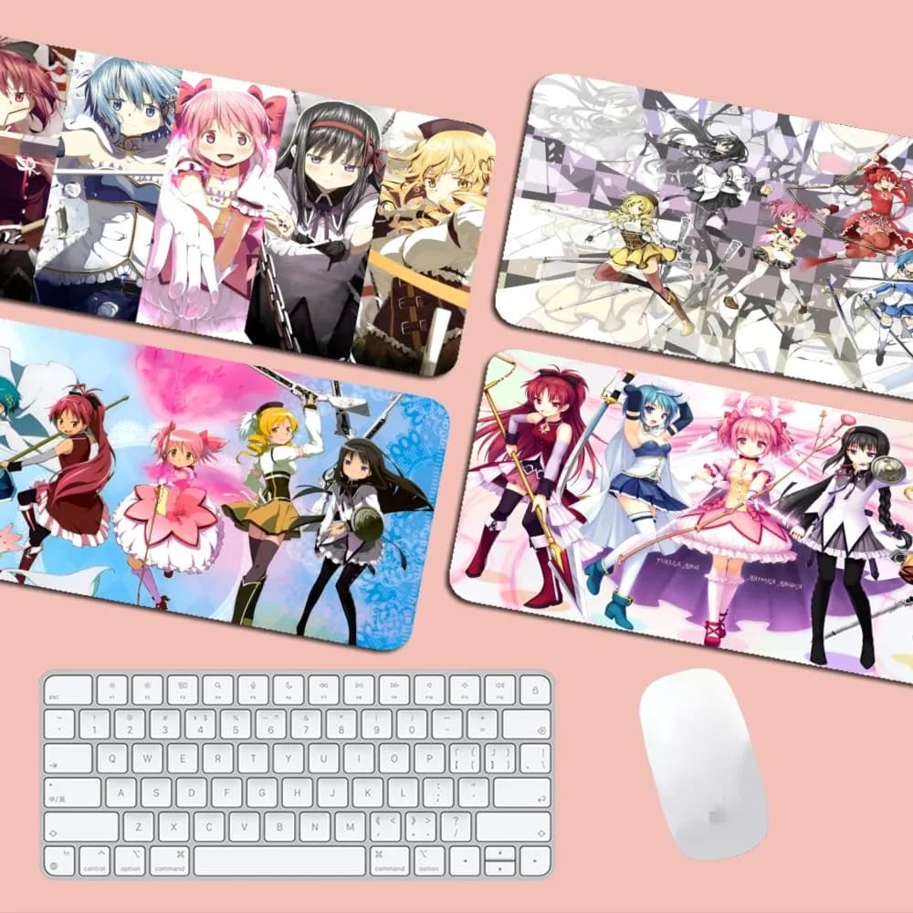 Cute Puella Magi Madoka Magica Mousepad Boy Pad tappetino da scrivania da gioco in gomma naturale dimensioni per Gameing World Of Tanks CS GO Zelda