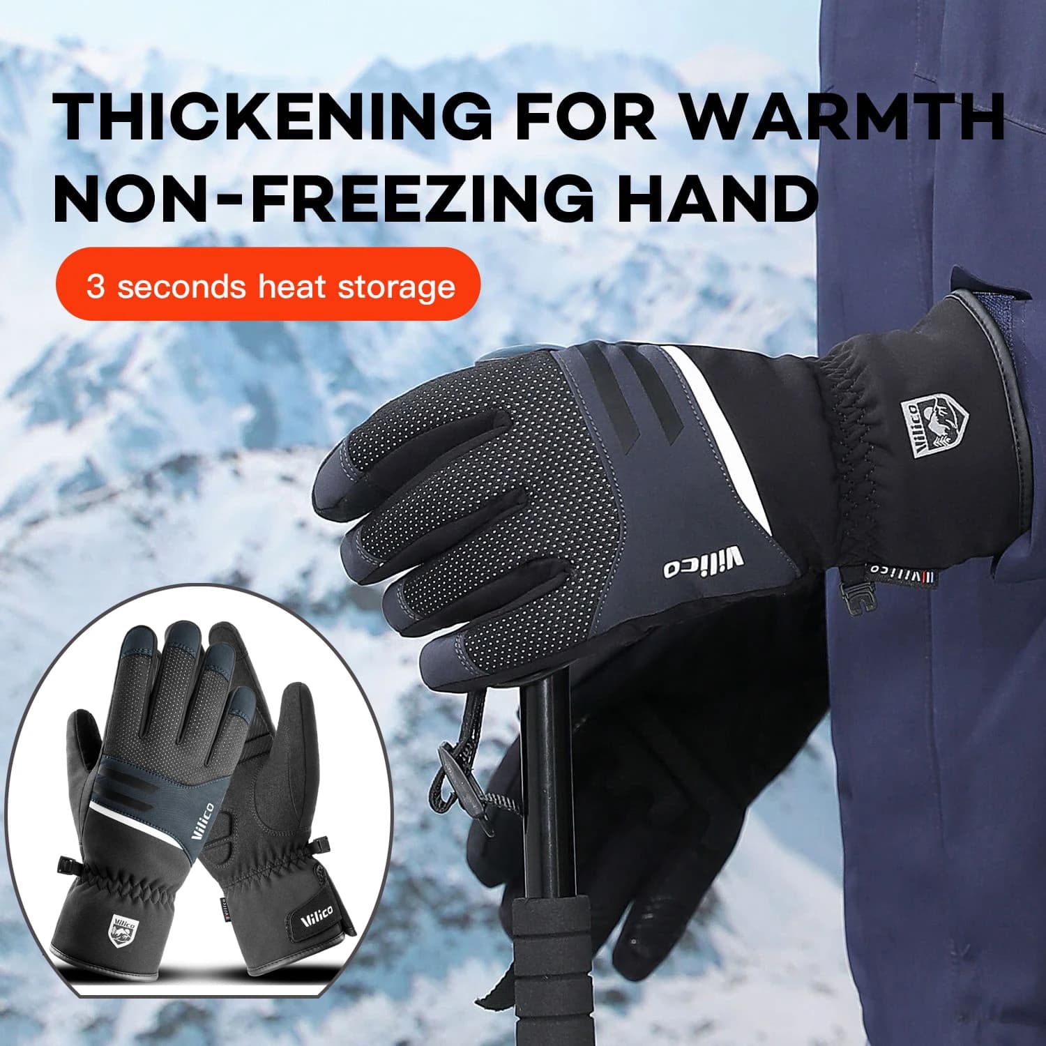 Motorcycle Handlebar Cover Winter Bike Windshield Cycling Gloves Windproof Warm Handle Thickened Gloves