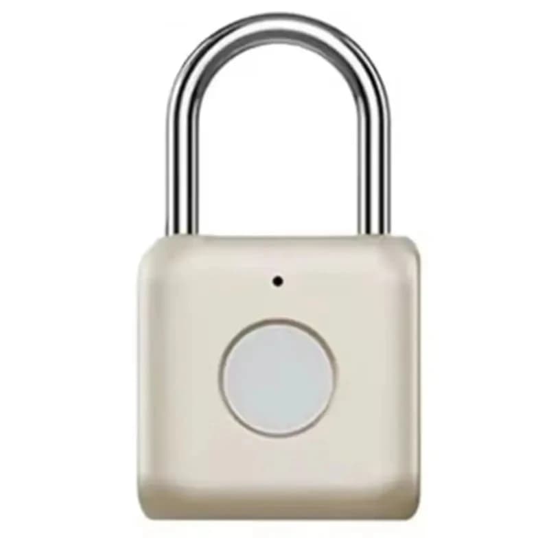 Lucchetto Intelligente con Impronta Digitale, Serratura di Sicurezza Senza Chiave, Lucchetto Antifurto Portatile Ricaricabile USB