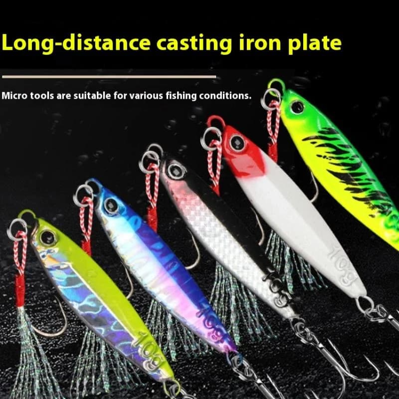 5Pcs Jig Fishing Lures Bass Fishing Bait Weights 7/10/15/20/30G Fish Metal Jigs Saltwater Lures Artificial Jigging Lure【SMQ】