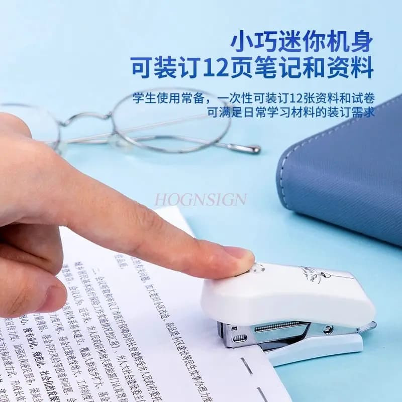 1 pz cucitrice mini cucitrice per studenti carino piccola cucitrice con nail lift
