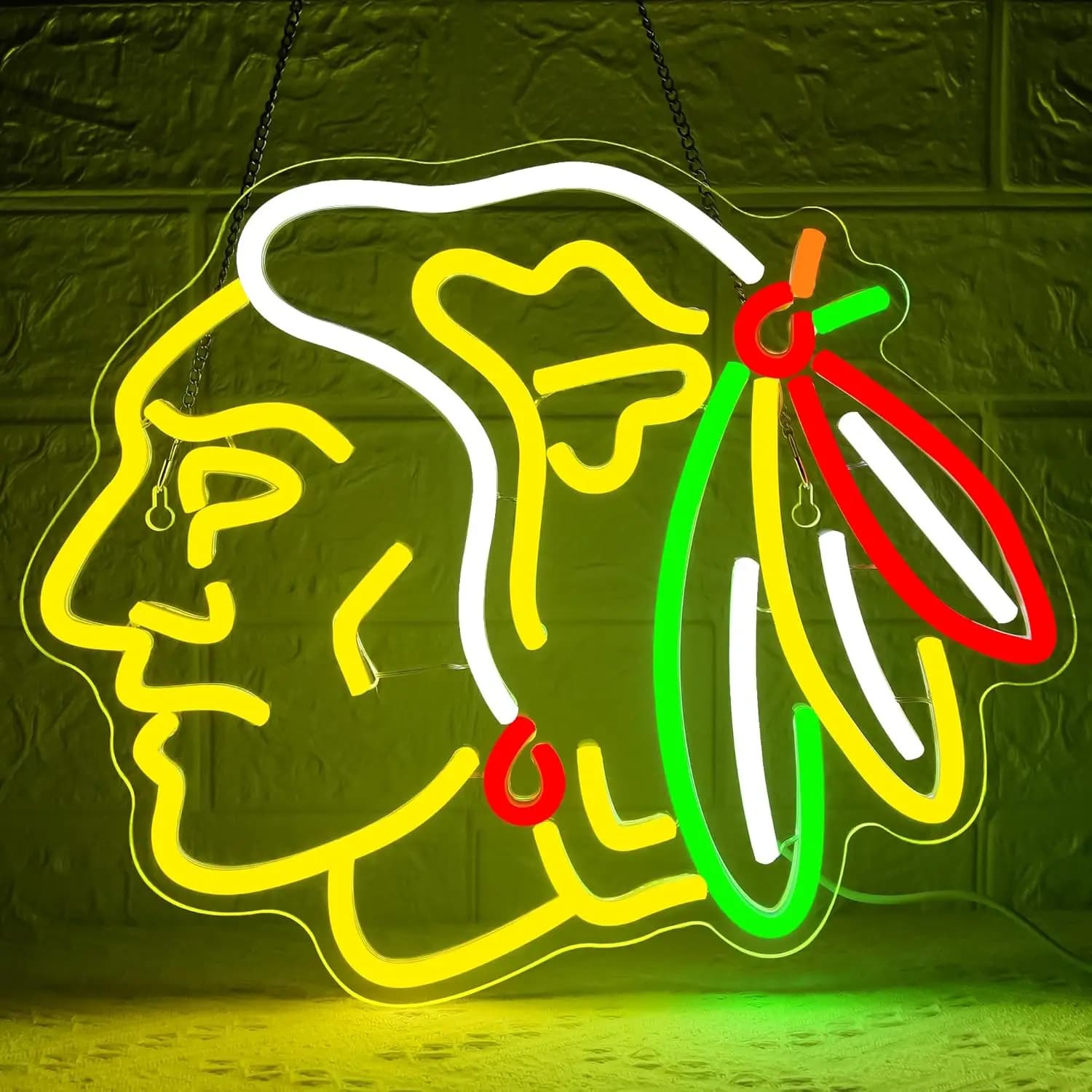 Insegna al Neon di Hockey su Ghiaccio, Luce LED Dimmerabile USB per Garage, Bar, Club, Negozio, Sala Giochi, Camera da Letto, Decorazione, Regalo Personalizzato