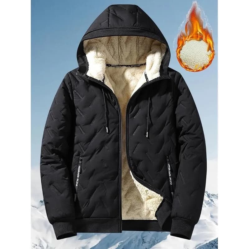Giacca con Cappuccio da Uomo C 83506, Resistente all'Usura, Modello Lungo, Cappotto in Cotone per Coppie con Collo Alto, Modello Sottile per Primavera