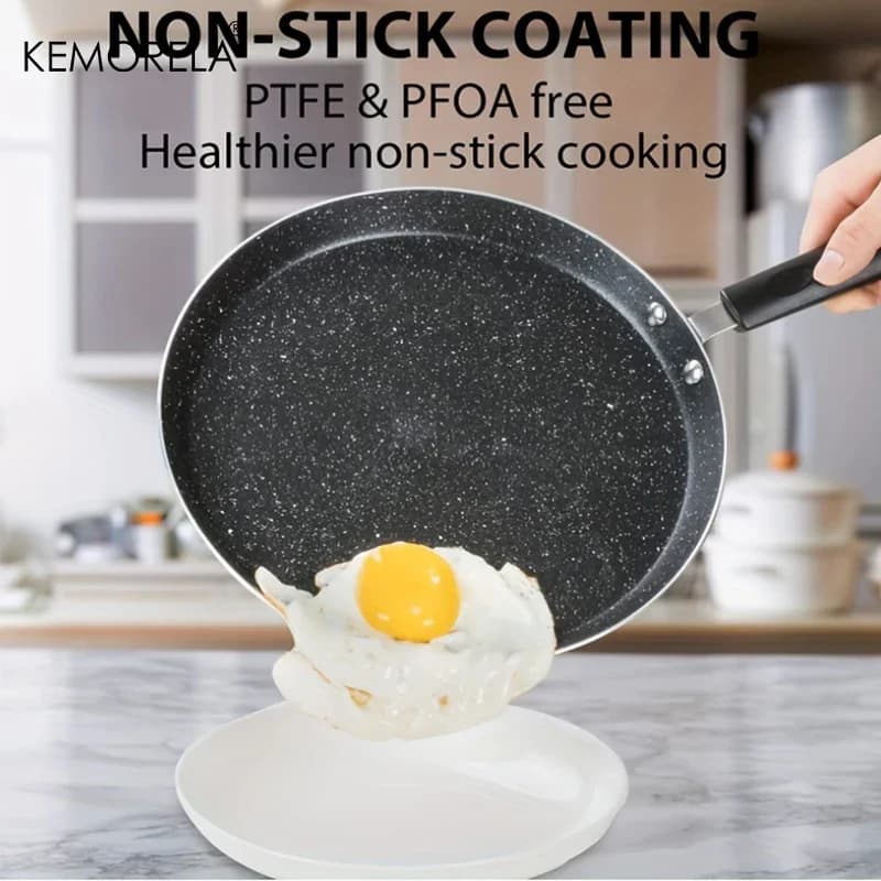 Anti-stick pan 18/22/26CM Breakfast Pancake Uovo Bistecca Pizza Panckae Padelle With Handle Cooking Tool Pot Set