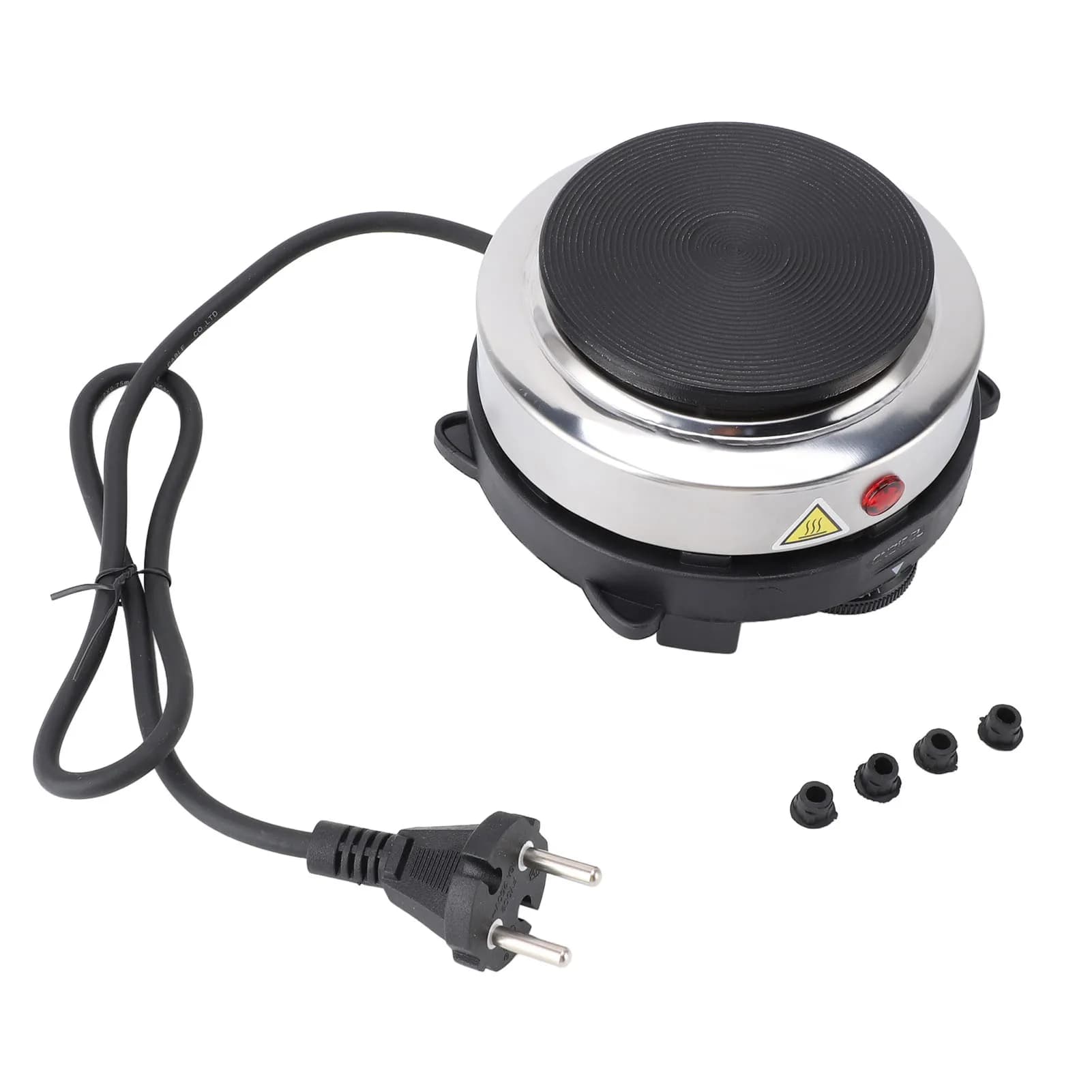 Piccola piastra riscaldante elettrica 500W Acciaio inossidabile 6 velocità Temperatura regolabile Teiera elettrica Bruciatore per Moka Spina UE 220V