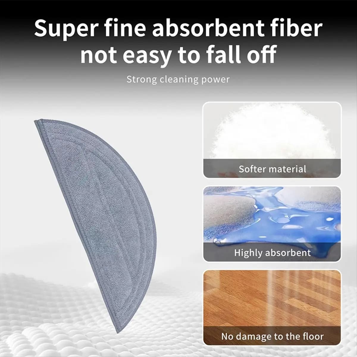 T33C For Saros 10, S9 Maxv Ultra Robot Vacuum Cleaner Accessories Spare Parts Replacements Mop Cloths Mop Pads