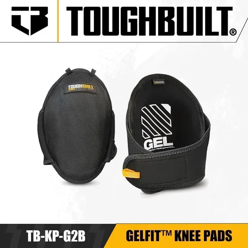 Protezione per Ginocchia TOUGHBUILT per Operazioni in Posizione Accovacciata, Protezione Antiurto in Silicone per Piastrellisti TB-KP-G2B