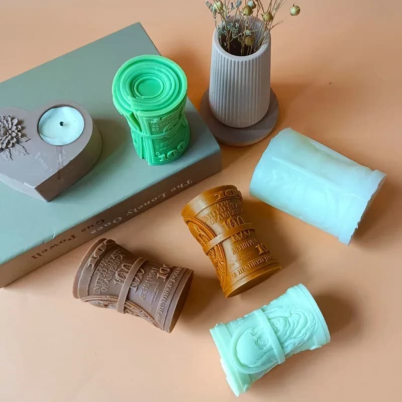 Stampo in Silicone per Sapone a Forma di Dollaro, Forniture per Candele in Resina, Modelli 2026 per Decorazione