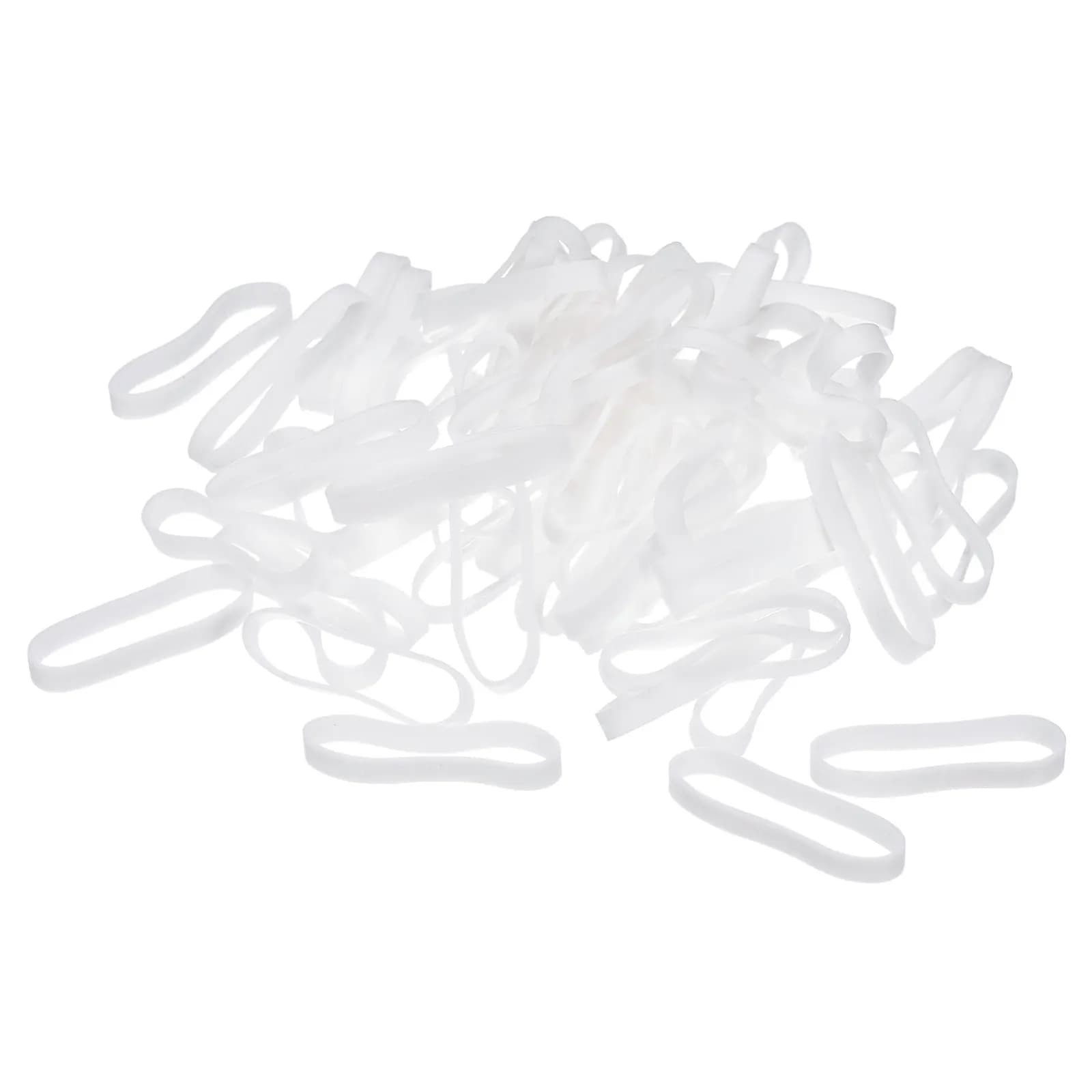 100/200 Pezzi Anelli in Gomma Siliconica Antiscivolo Fascette Elastiche Robuste Diametro 10-25mm per Avvolgimento Cavi e Fili
