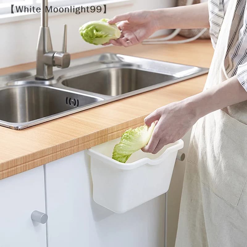Cestino portaoggetti da parete per cucina domestica, porta dell'armadio, organizer da appendere quadrato, cestino portaoggetti da tavolo in plastica, carrello mobile