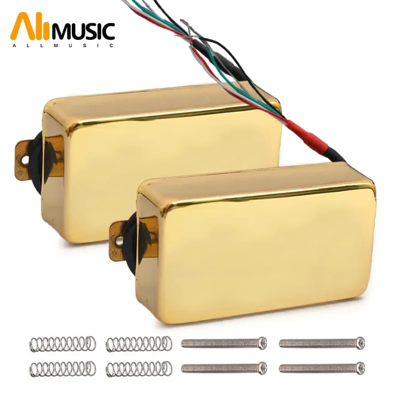 Chitarra elettrica stile chiuso Pickup Humbucker collo sigillato Pickup a ponte per chitarra LP nero, oro, cromo