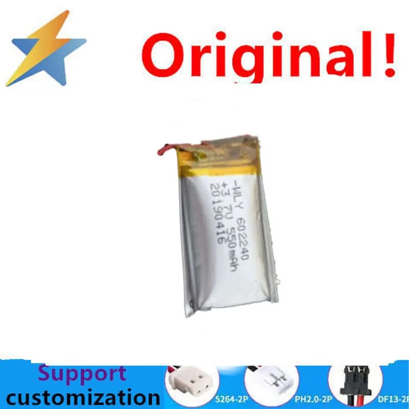 550MAH polymer battery 602240 beauty device, smartwatch, shaver, sound pickup, beauty eye recording, 3.7V foot capacity