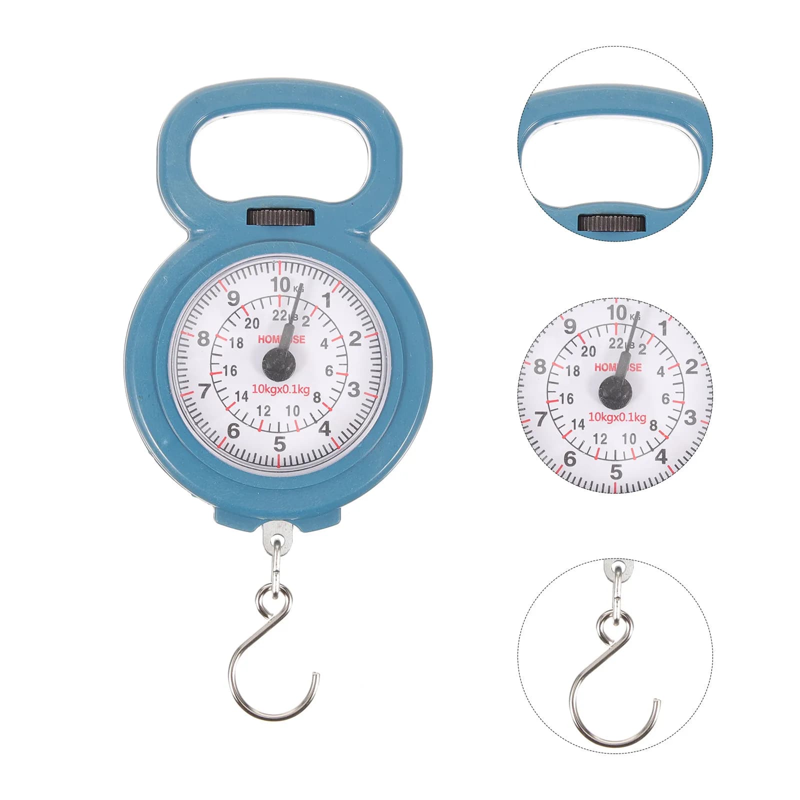Bilancia Digitale Portatile da 10Kg per Viaggi, Pesca, Campeggio, Cucina e Casa, Alta Precisione