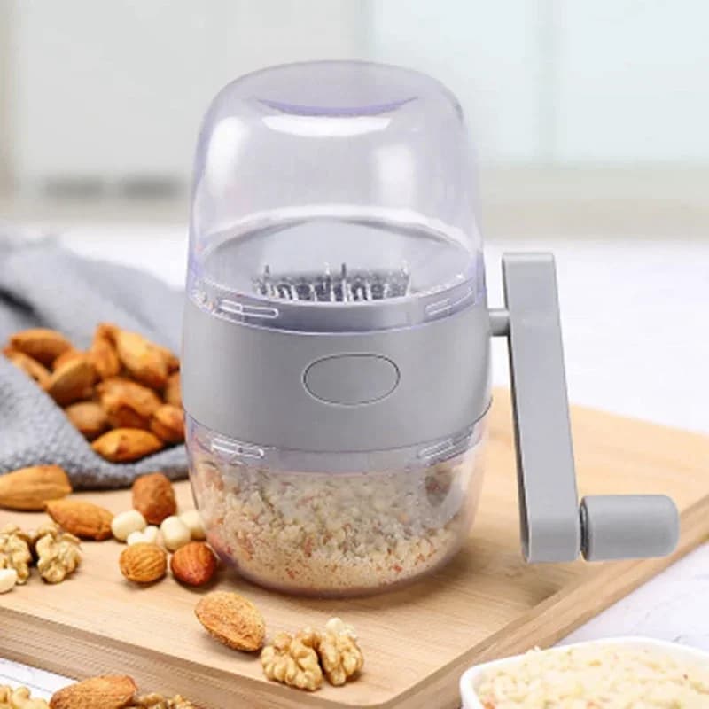 Tritatutto per aglio smerigliatrice per noci schiacciapatate manuale multifunzionale a manovella trituratore per alimenti utensili da cucina tritatutto per frutta secca