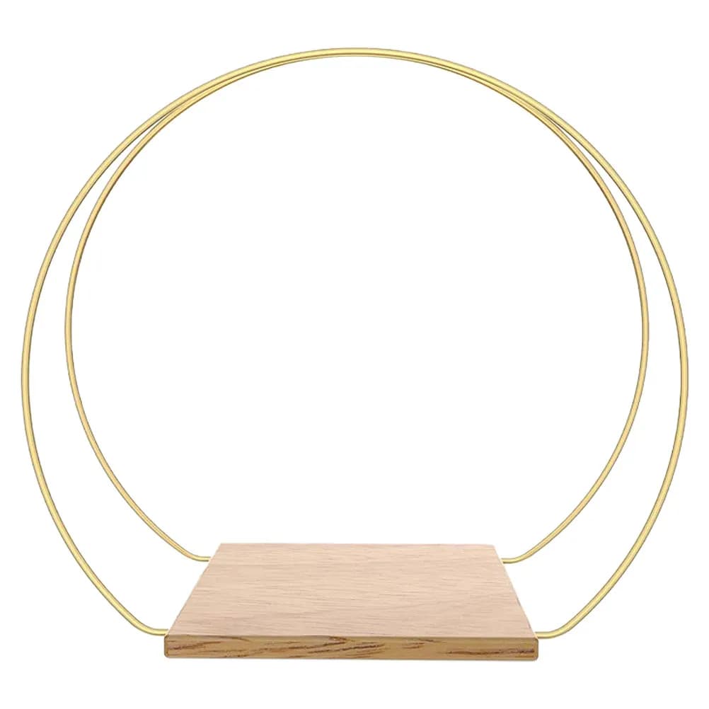 Desktop Metal Floral Hoop Centerpiece Ring Sturdy Wire Wreath Frame for DIY Dream Catcher Macrame Crafts Party Table Decoration
