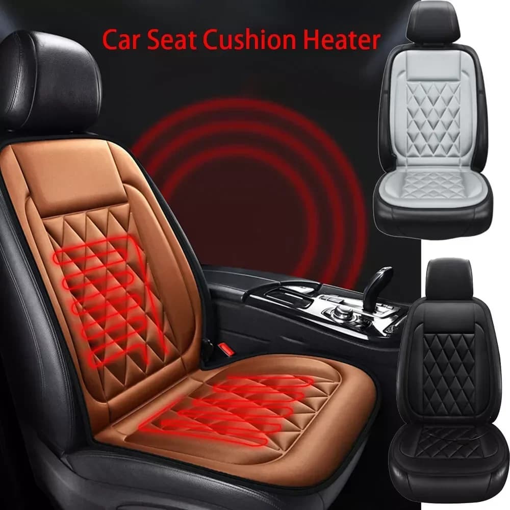 Heated car seat cover 12V Universal car seat heater at 3 gears adjustable temperature USB 5V heated winter car seat heater