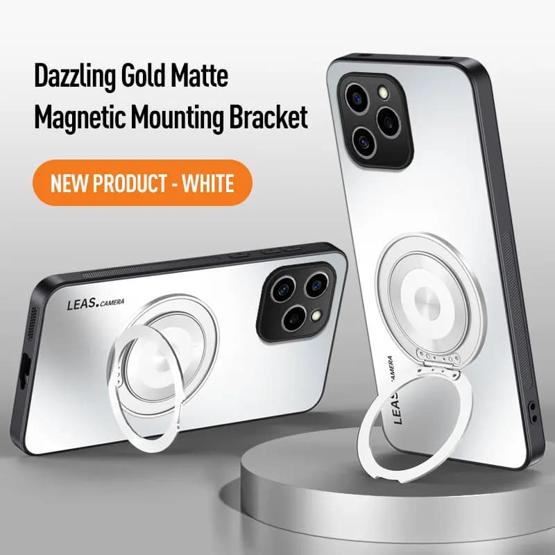 AG Matte Magnetic Case for Magsafe VIVO X90 Pro Plus X80 Pro 360° Rotating Ring Holder Wireless Charging Hard Cover