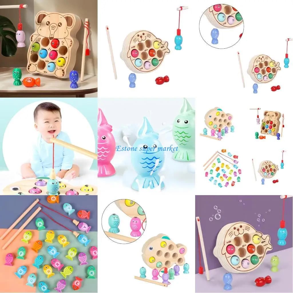 090B Giocattolo magnetico Gioco pesca Cervello Developmental Board Giocattolo Regalo per bambini