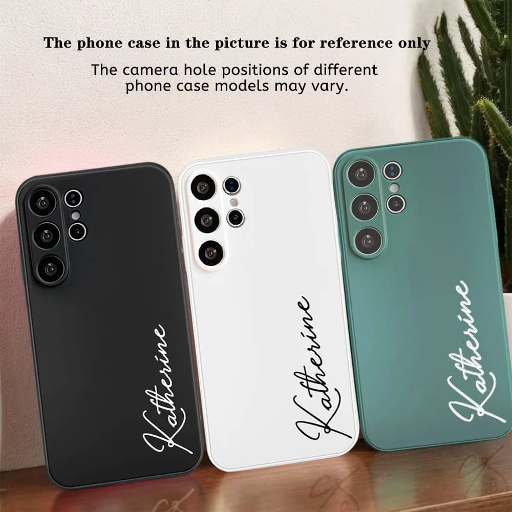 Custodia personalizzata con testo per Samsung Galaxy S8 S9 S10 S20 S21 S22 S23 S24 FE Plus Ultra 5G S20+ S21+ S22+ Stampa la tua firma