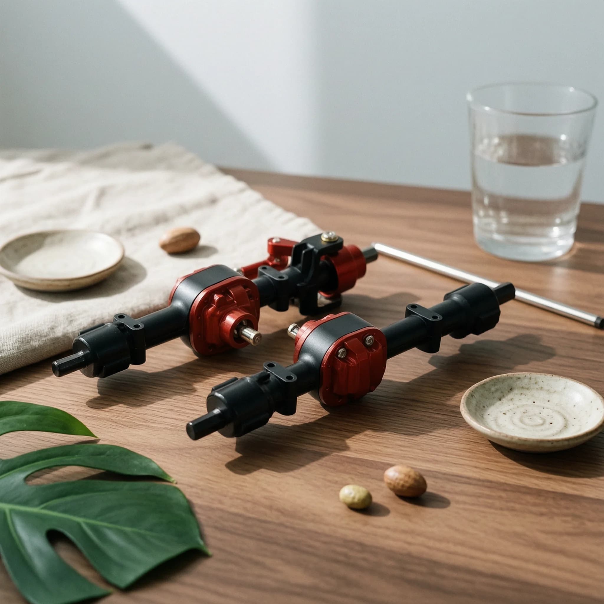 RC Car Axle Set Upgraded RC Axle with Steel Gears Long-Lasting High Strength for Hobbyists