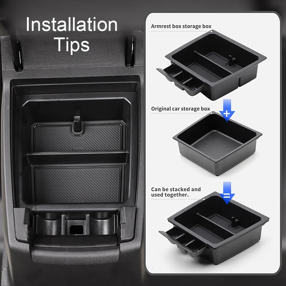 Scatola di immagazzinaggio del bracciolo dell'auto per Chevrolet Chevy Colorado 2023 2024 GMC Canyon Console centrale inserto vassoio organizzatore secondario