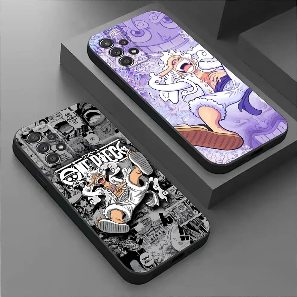 Cover per Telefono One-Piece Anime Monkey D Luffy per Samsung Galaxy A56 A57 5G A37 A55 A36 A26 A17 A07 A35 A34 54 A52 A73 A72 A32