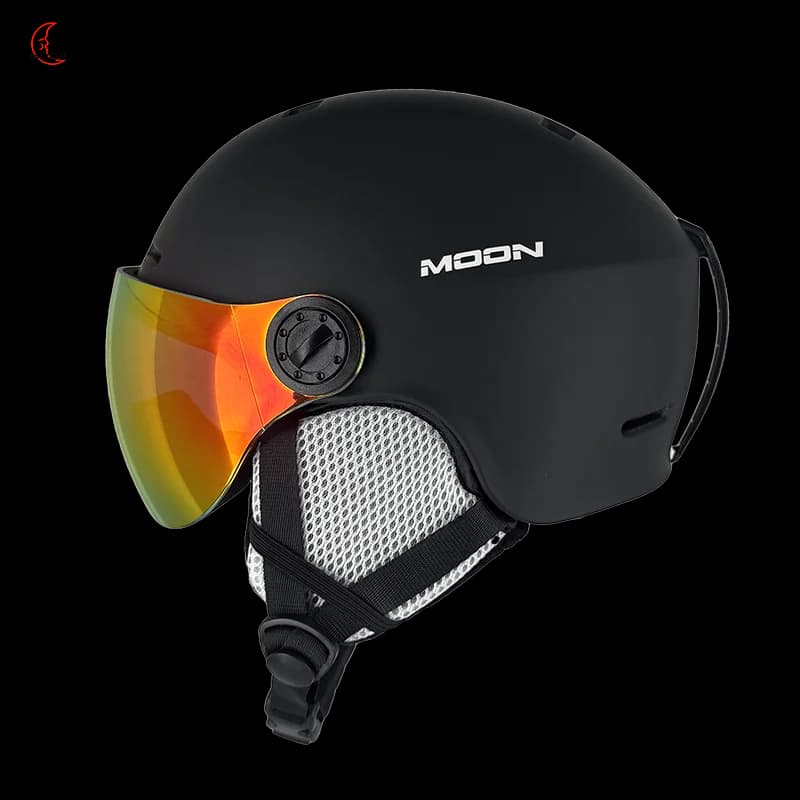 Casco da Sci/Snowboard MOON All-in-One con Occhiali Integrati | PC+EPS leggero per la massima protezione
