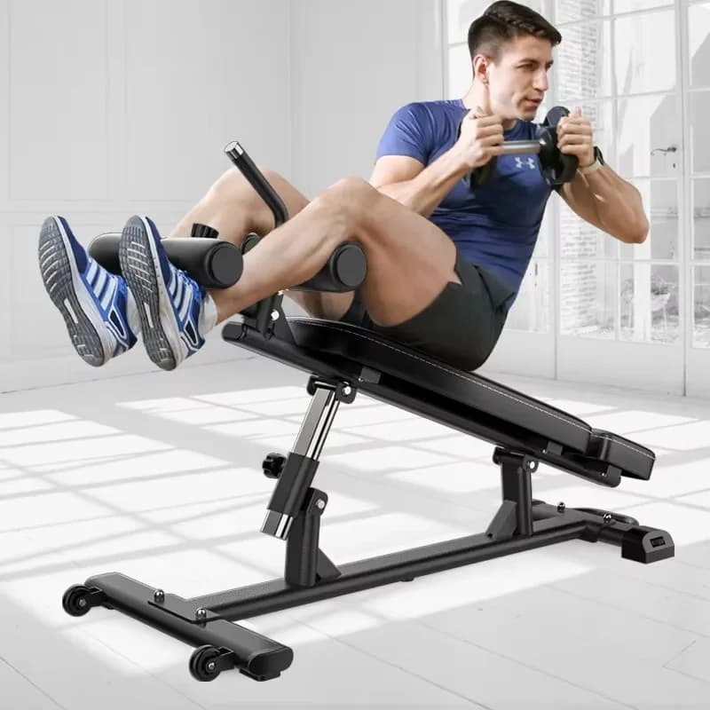 Foldable professional stool with metal handlebars Multifunctional supine bench for fat burning Fitness chair bench for domestic flying birds