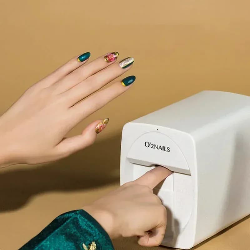 3D Printer Portable for Nails, Automatic Machine for Manicure with Cartridge for Manicure Artifacts Perfect