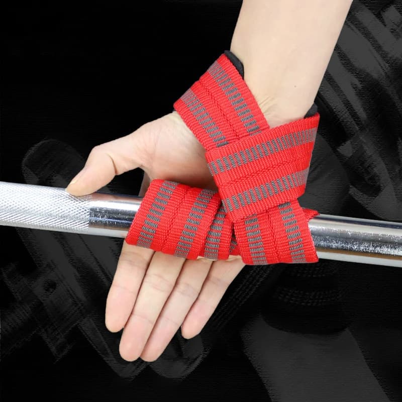 2 pcs gym lifting straps fitness gloves anti slip straps for hands wrist straps support for weight lifting training for powerlifting
