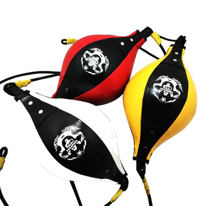 Quality Design PU Leather Punching Ball Pear Boxing Bag Reflex Speed Balls Fitness Training Double End Boxing Speed Ball