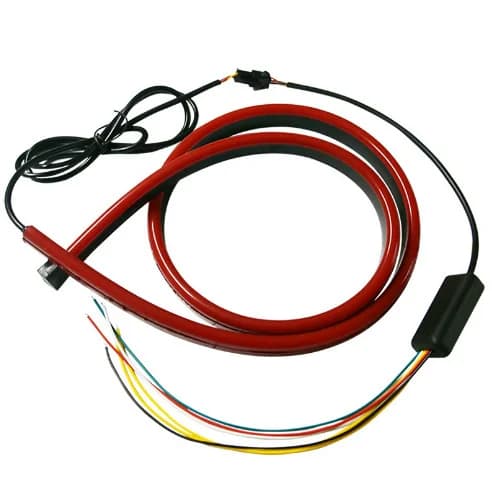 Lampada flash Lampada freno montata alta Lampada di avvertimento anti-collisione posteriore Striscia luminosa dinamica per la guida notturna