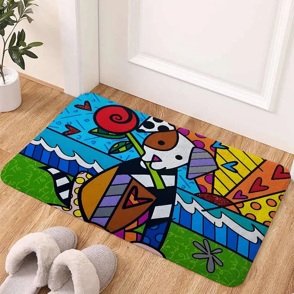 Tappeto B-Brittos per bagno, tappetino antiscivolo, tappetino per porta, tappetino decorativo per la casa, tappetino per porta d'ingresso, tappetino antigraffio