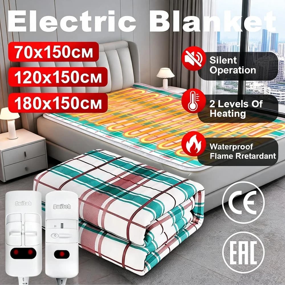 110V 220V Heated Mattress Pad Thicker Thermal Heating Mat Thermostat Control Home Bed Warmer Pad for Winter Single Double Use