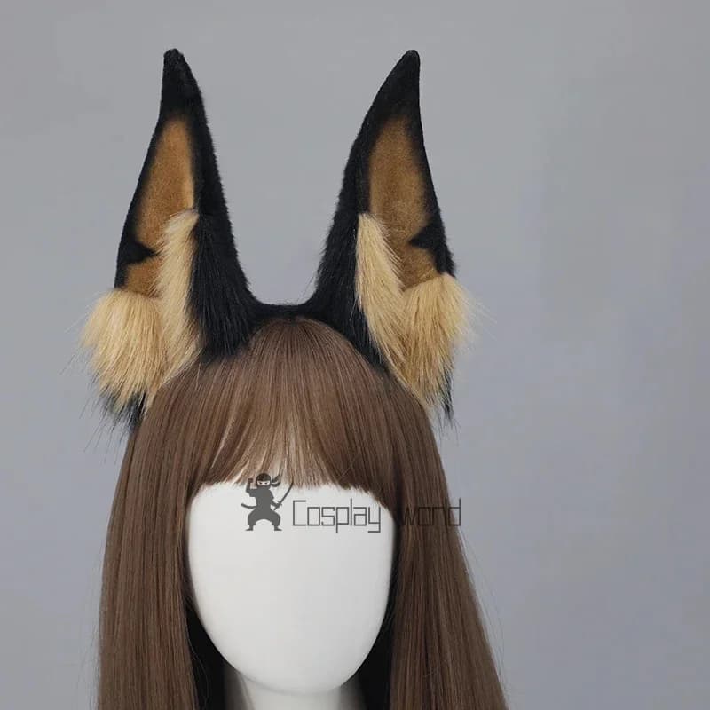 Lolita Doberman Copricapo per cani Donna Orecchie di lupo carine Fascia per capelli Costume da festa Cerchietto per capelli per spettacoli Regalo di compleanno per le vacanze