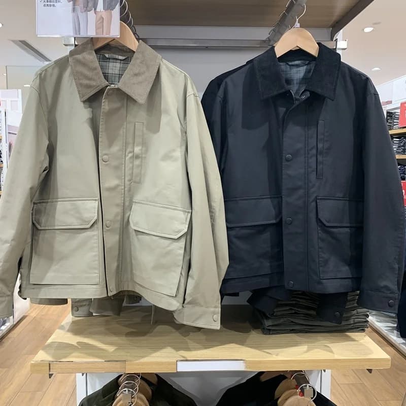 Casual Fashion Short Jacket Men's Women's Autumn Winter Britsh Style Jacket Standard Fit Teenagers Spring Autumn Winter