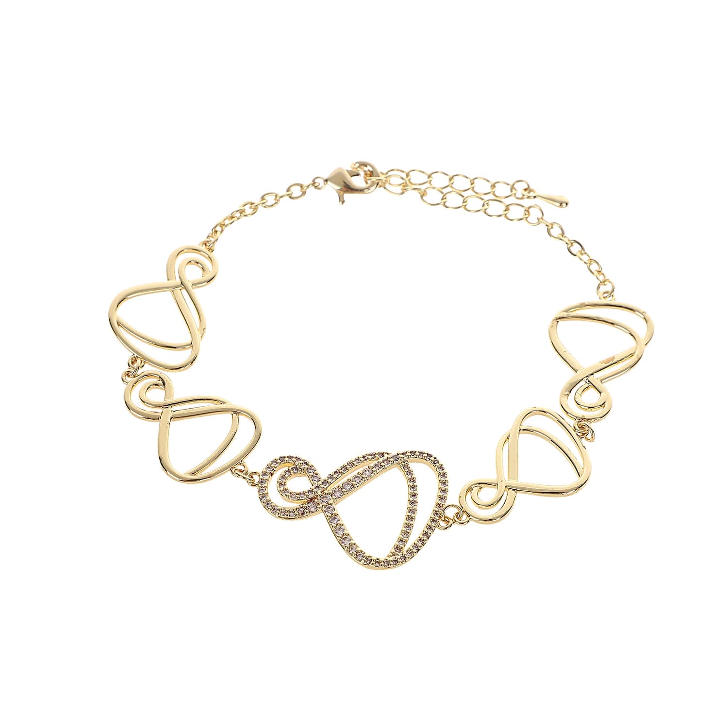 Braccialetti con ciondoli alla moda Shinny regolabili con design geometrico per donne e ragazze, gioielli per feste, regalo per balli da ballo