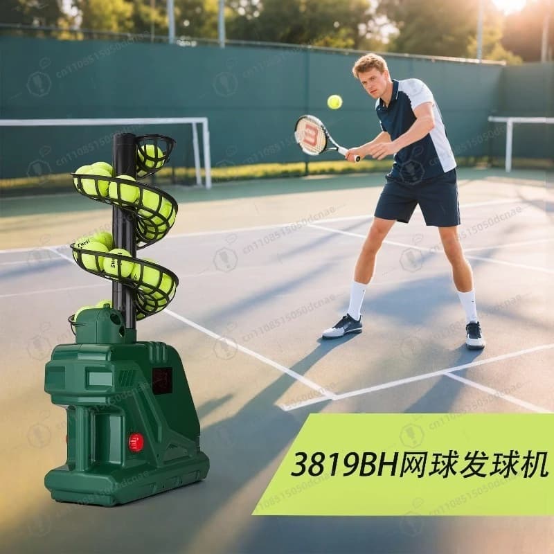 Macchina Automatica per Palline da Tennis, Lanciatore Multidirezionale, Trainer per Allenamento Individuale