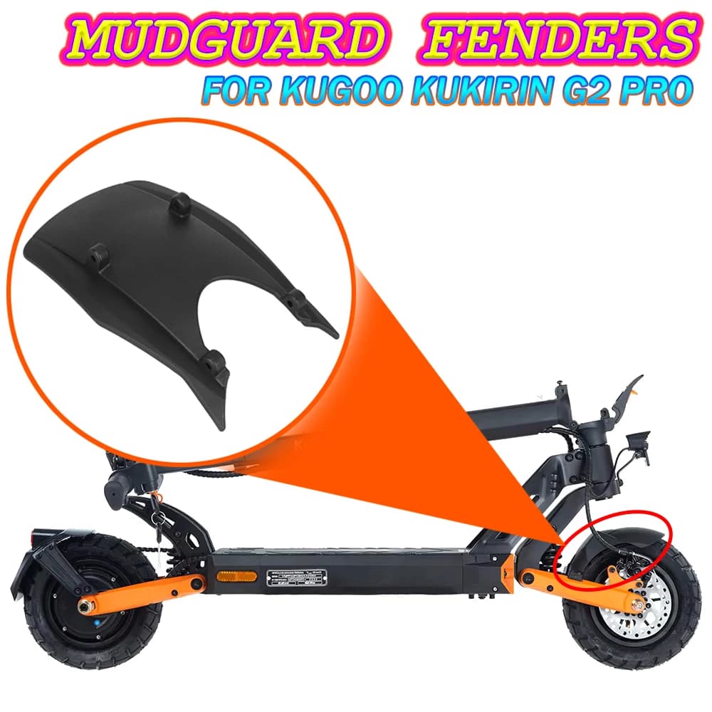 Parafanghi anteriori e posteriori antispruzzo Deflettore anti-collisione Accessorio modificato per scooter elettrico Kugoo Kukirin G2 Pro