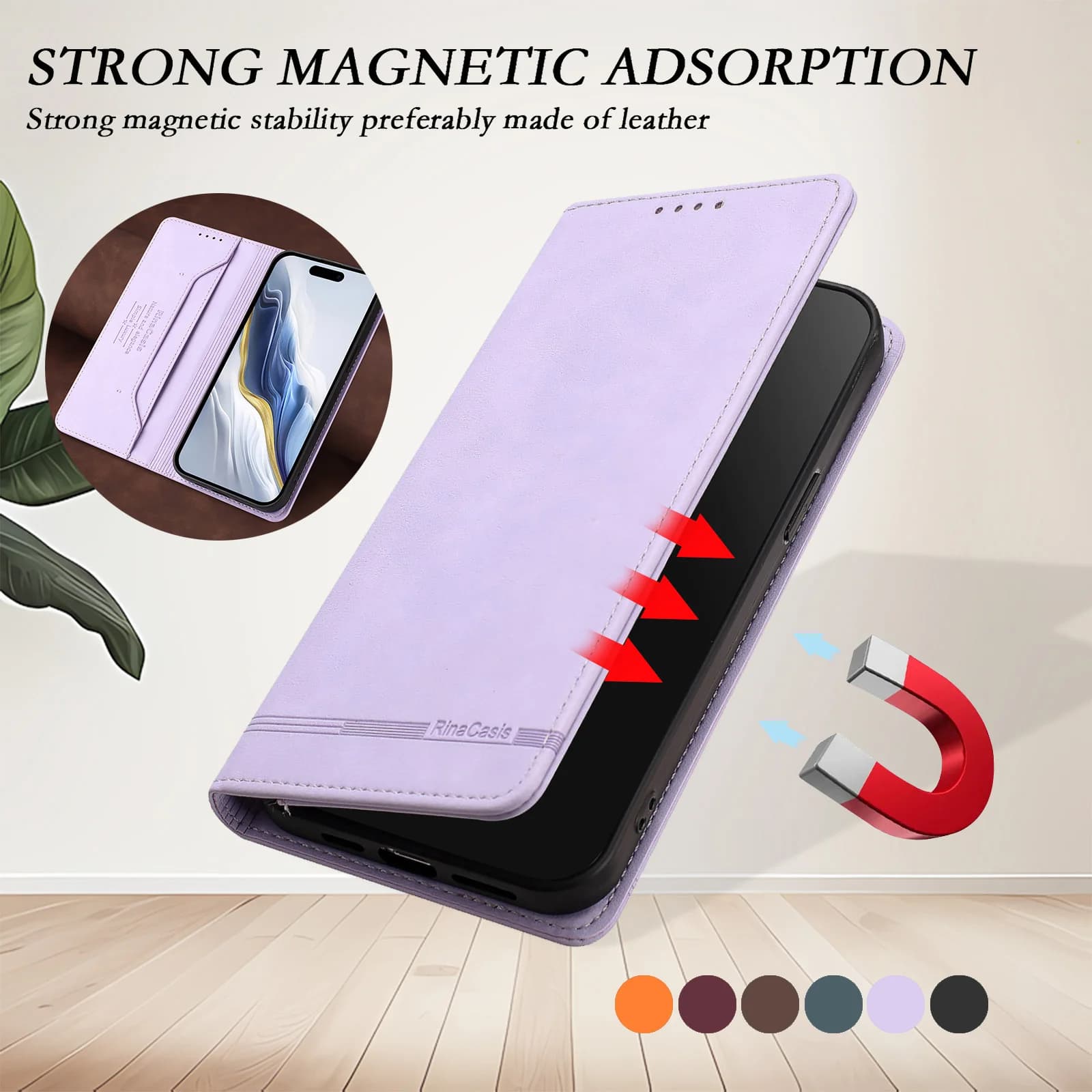 Portafoglio Pelle Amichevole Forte Slot Per Carta Magnetica Flip Custodia In Pelle Per XiaoMi Poco X7 Pro X6 Neo X5 X4 GT NFC X3 Cover