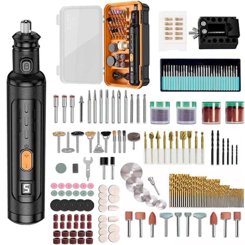 17000 rpm Mini trapano USB Cordless Rotary Tool Dremel incisione penna elettrico USB Mini trapano Wireless con accessori Set fai da te