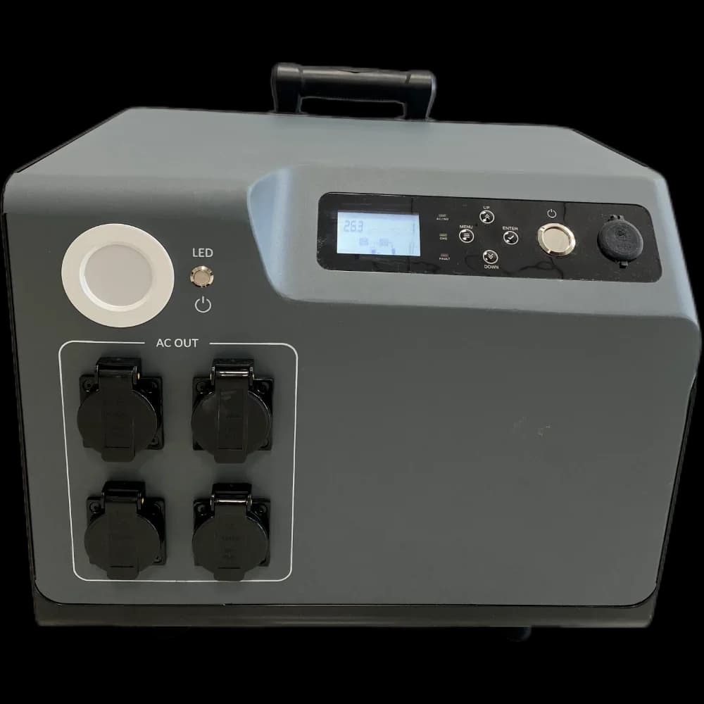 2026 3KW Portable Solar Power Station Bank Generator With AC/DC/USB Outputs For Versatile Use Fast Charging