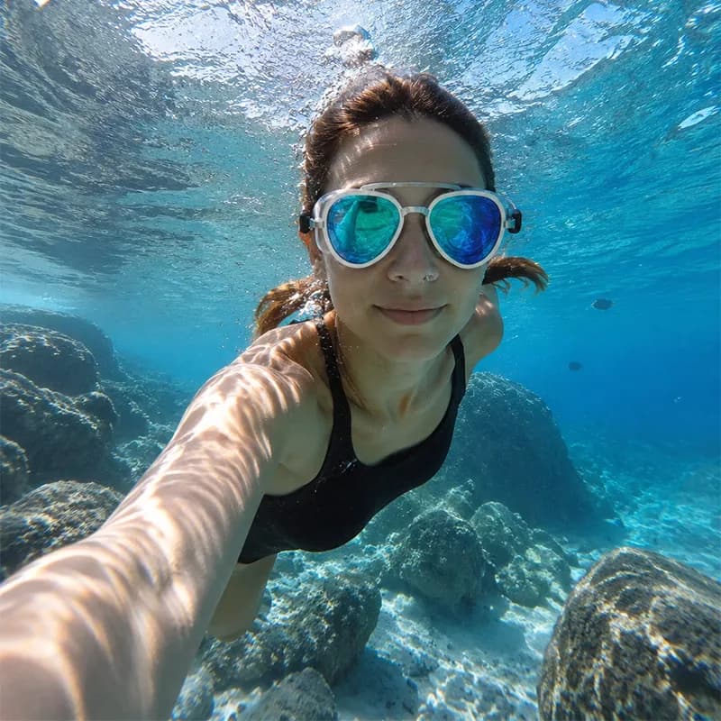 Full-view Anti-fog Swimming Glasses Wide Field Professional Goggles Neutral Adjustable Silicone Clothing Equipment Accessories