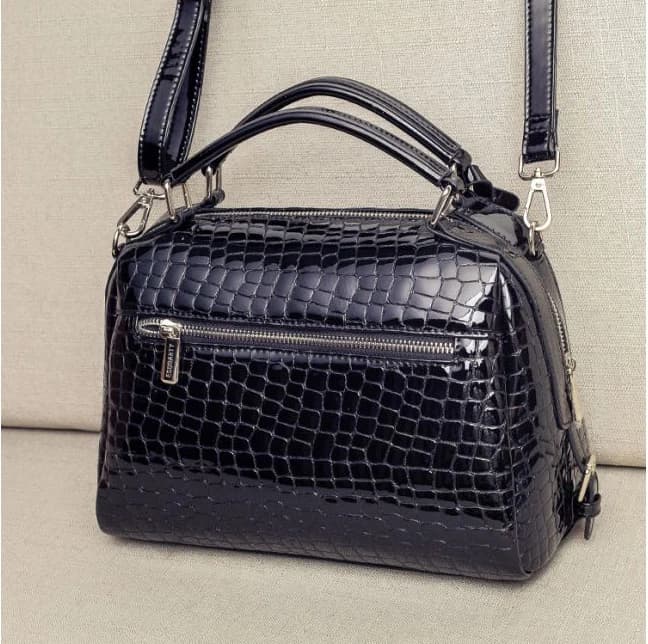 Borse da donna di nuova moda in alligatore Borse a tracolla in vera pelle di mucca Borsa a tracolla in vera pelle naturale di lusso di marca femminile