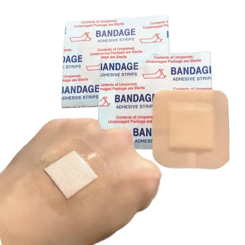 50 pz/set Quadrato Rotondo Forma Cerotto Pelle Ferita Medicazione Gesso per Strisce di Primo Soccorso Patch Bende Adesive Impermeabili