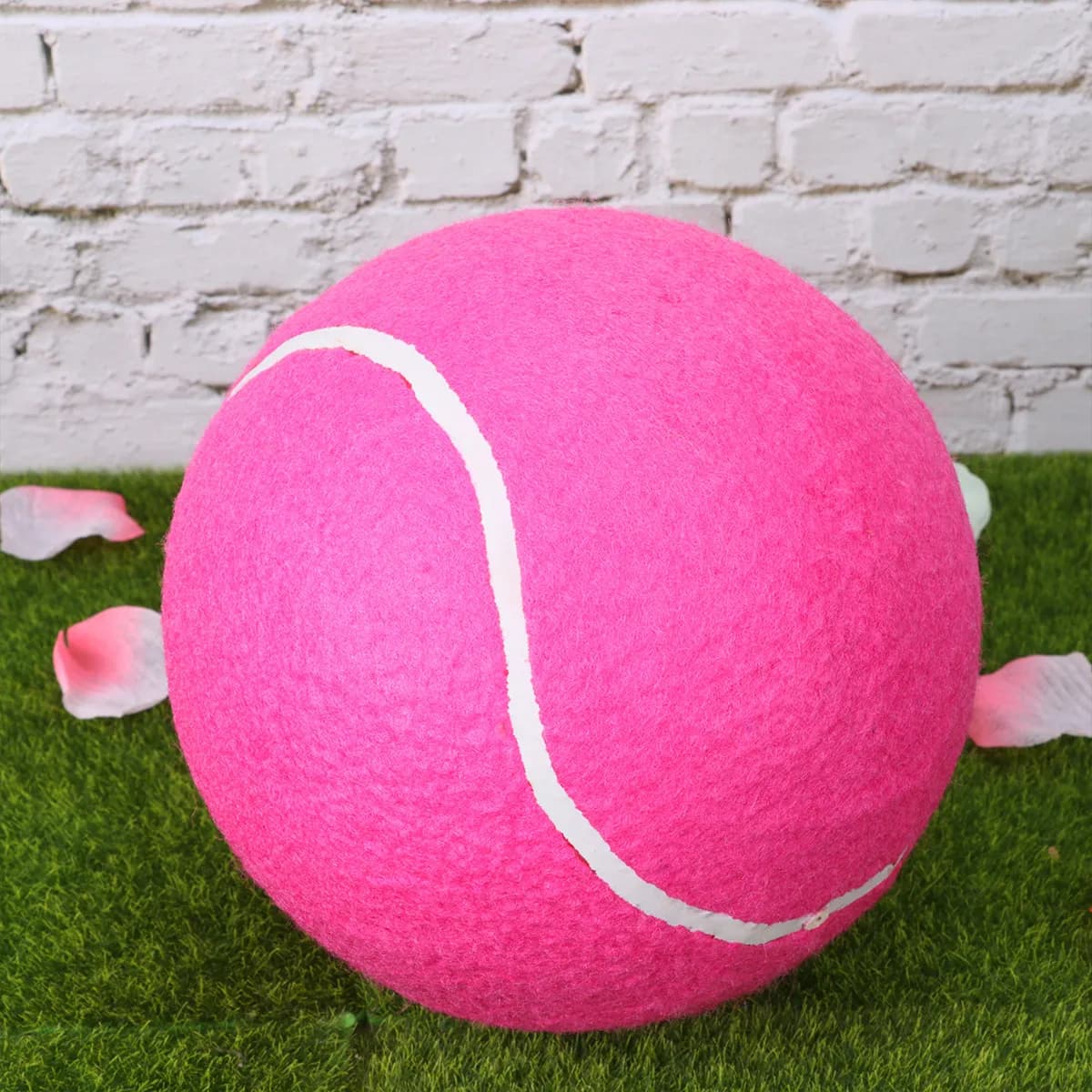 Pallina da Tennis Gonfiabile da 20 Cm per Bambini, Realizzata in Gomma Flessibile con Superficie in Flanella Morbida, per Allenamento Sportivo all'Aperto