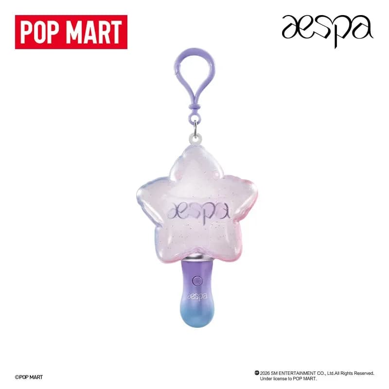 POPMART Aespa Memorable Picks Series Glowing Pendant Blind Box Guess Bag Desktop Decoration Cute Model Gift Blind Bag Toys