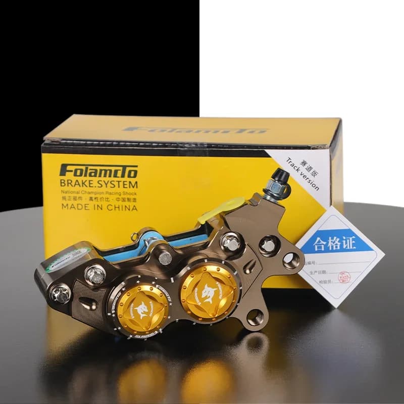 Pinza freno moto parte modificata CNC quattro pistoni pompa freno universale sinistra destra grande abalone Dirt Pit Bike accessori