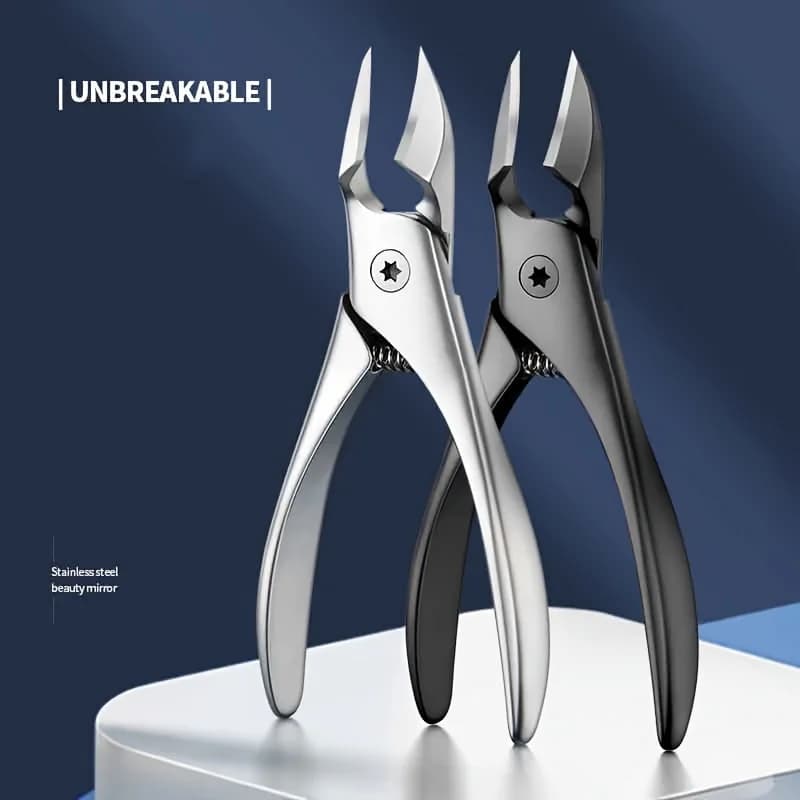 Tagliaunghie per piedi in acciaio inossidabile con design a becco d'aquila | Taglio di precisione per unghie incarnite e spesse, include pinzette, odori